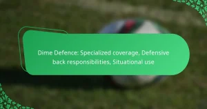 Dime Defence: Specialized coverage, Defensive back responsibilities, Situational use